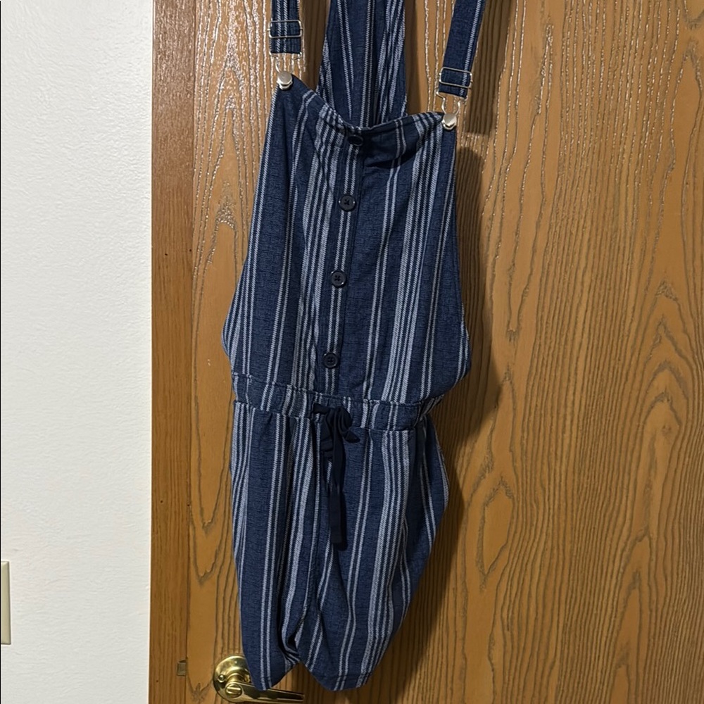 Striped Blue Jumpsuit
